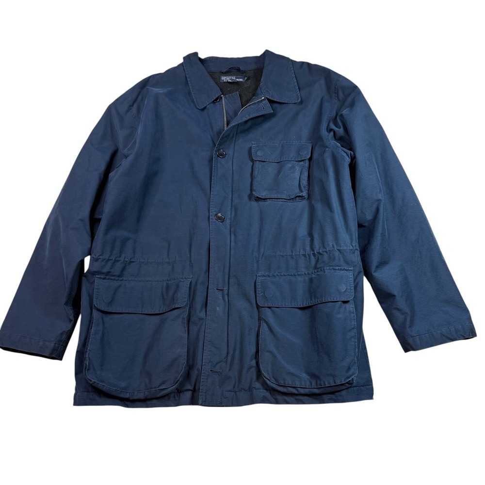 Polo Ralph Lauren Navy Blue Mens Jacket Size L Cotton‎ Nylon Utility Workwear